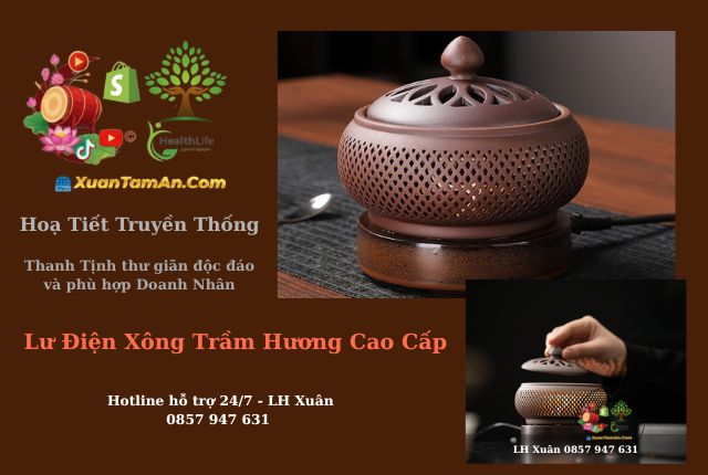 Lư Điện Xông Trầm Cao Cấp – Sự Kết Hợp Giữa Truyền Thống và Công Nghệ